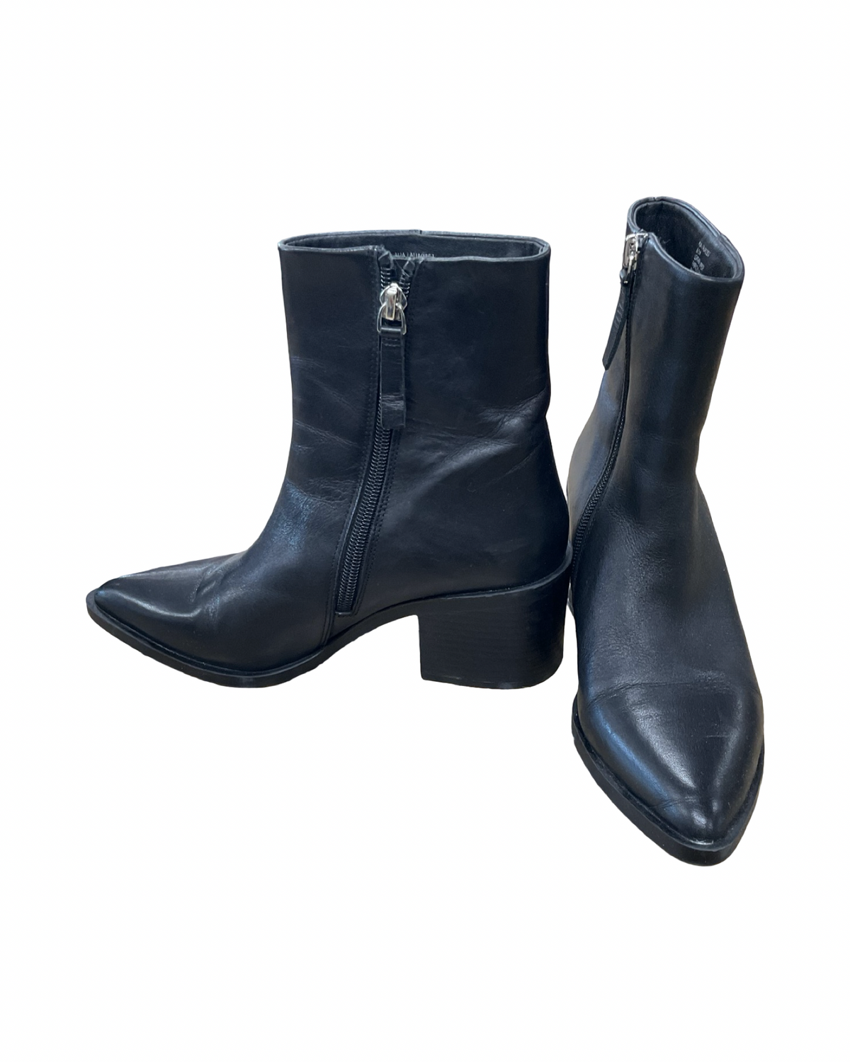 Boots Ankle Heels By Steve Madden In Black, Size:6.5