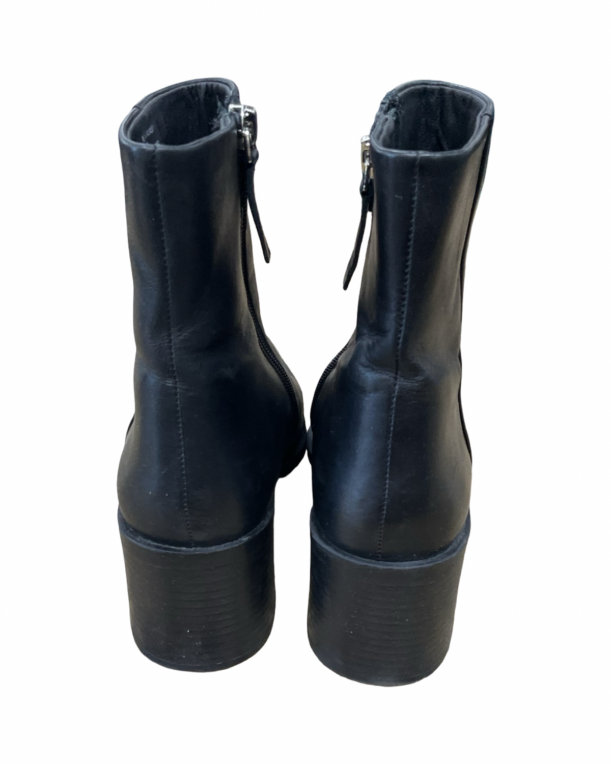 Boots Ankle Heels By Steve Madden In Black, Size:6.5