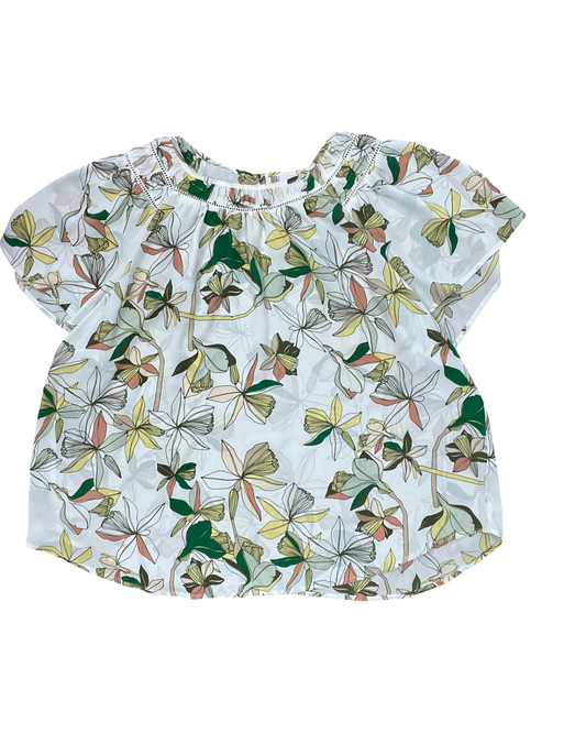 Top Ss By Liz Claiborne In Cream, Size:1X