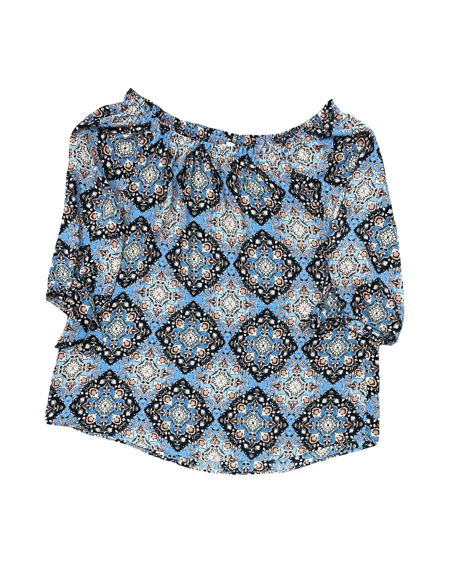 Top Ss By Westport In Blue & Pink, Size:1X
