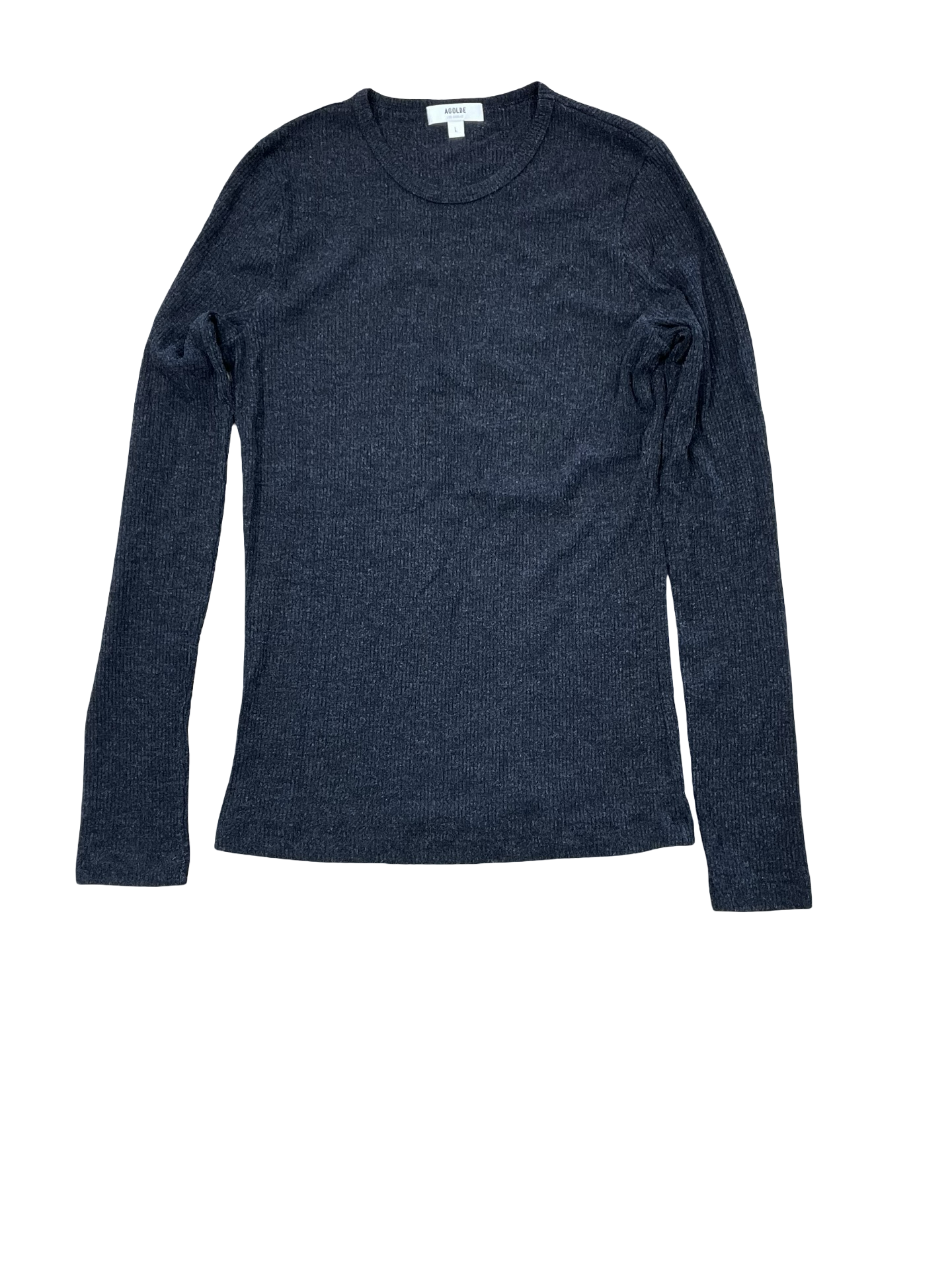 Top Ls By Agolde In Black, Size:L