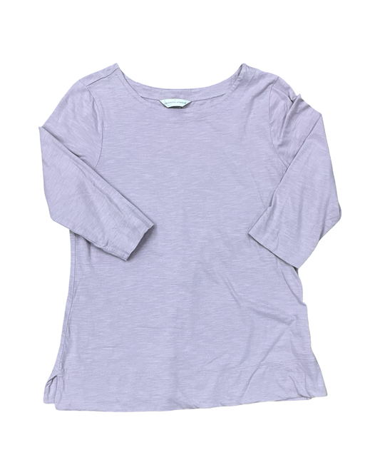 Top 3/4 Sleeve By Christopher And Banks In Purple, Size:M