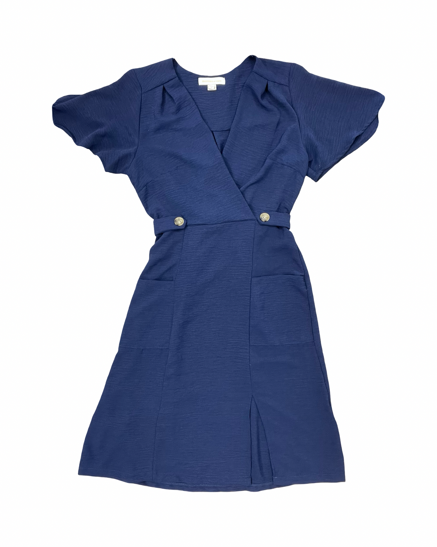 Dress Work By Monteau In Blue, Size:M