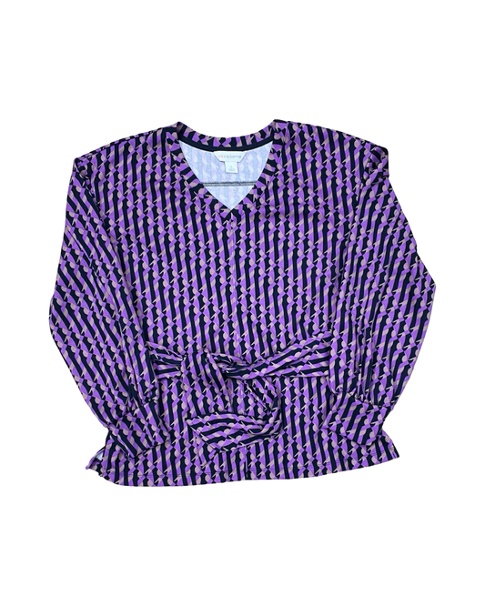 Top Ls By Liz Claiborne In Blue & Purple, Size:S