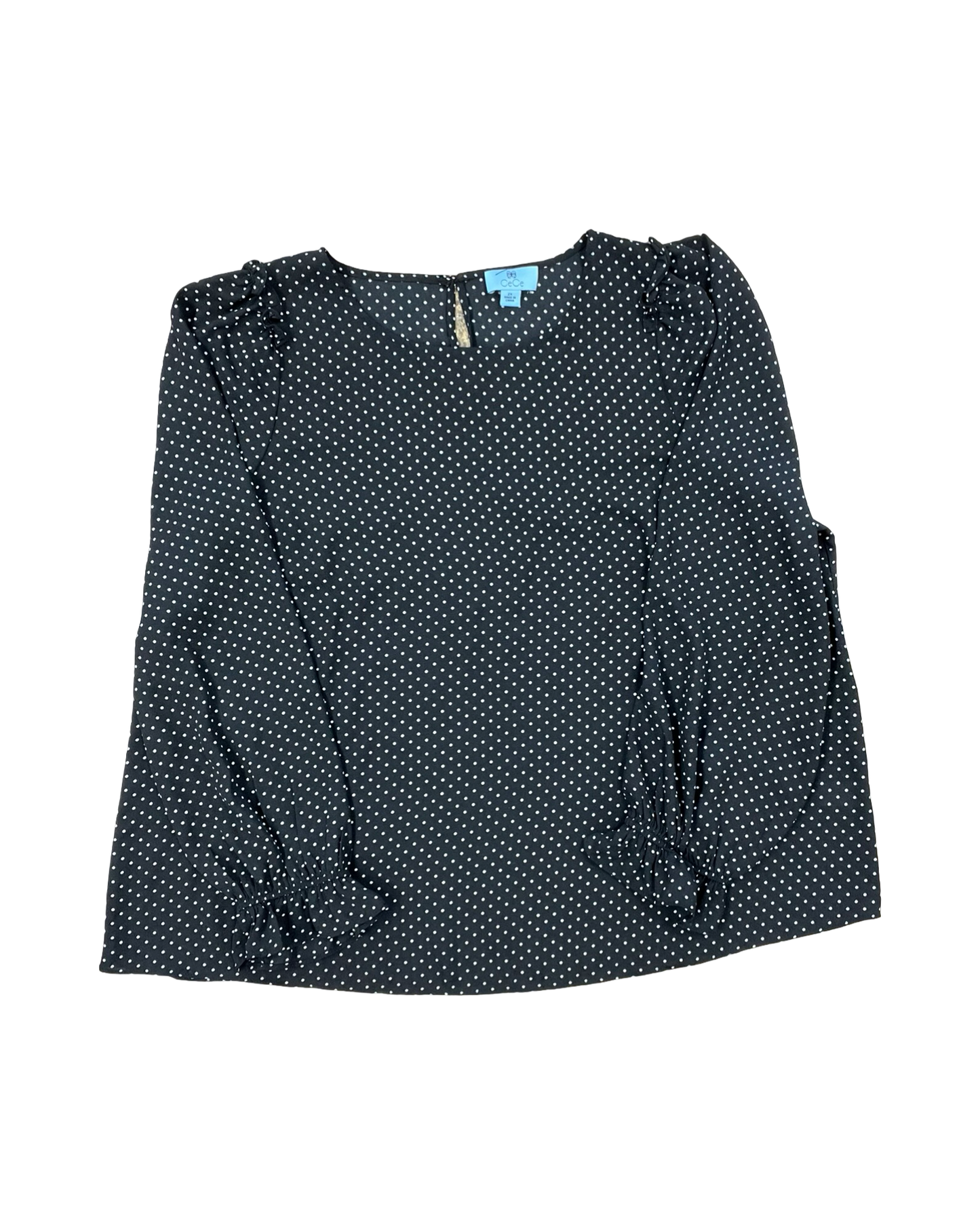 Top Ls By Cece In Black, Size:2X