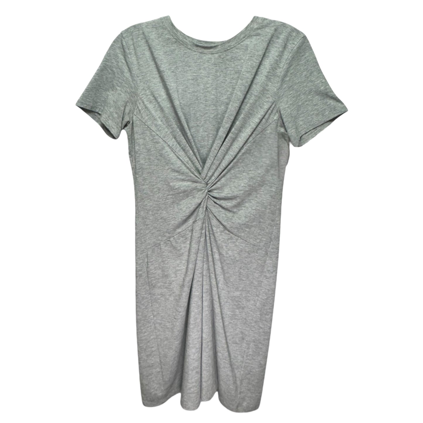 Knotted T-Shirt Dress Designer By Theory In Grey, Size: S