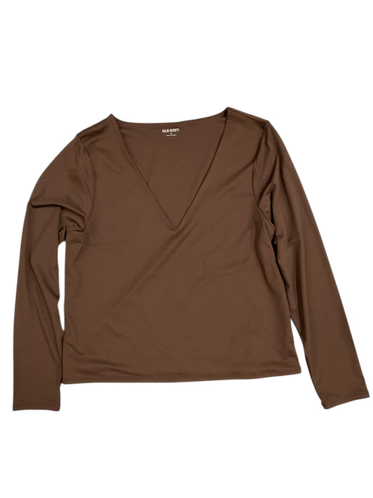Top Ls By Old Navy In Brown, Size:Xl