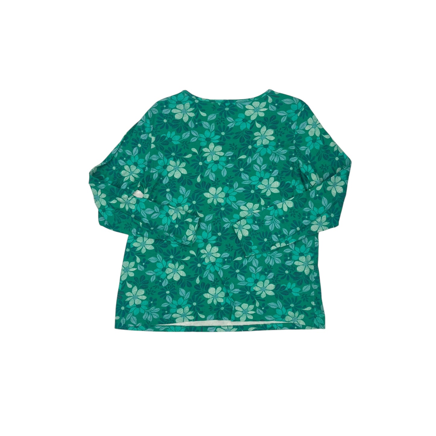 Top Ls By Basic Editions In Green, Size:Xl