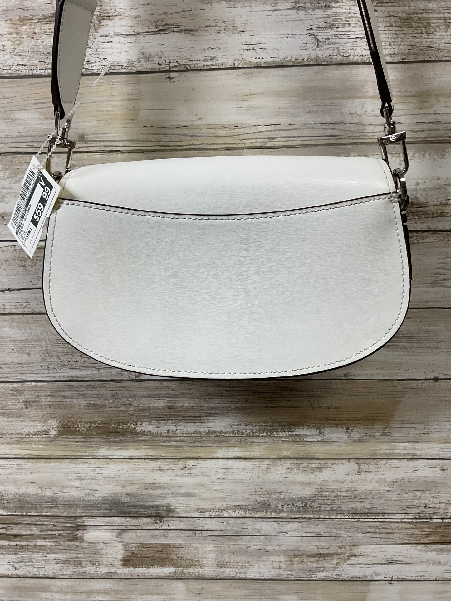 Handbag Designer By Michael Kors In White, Size:Small