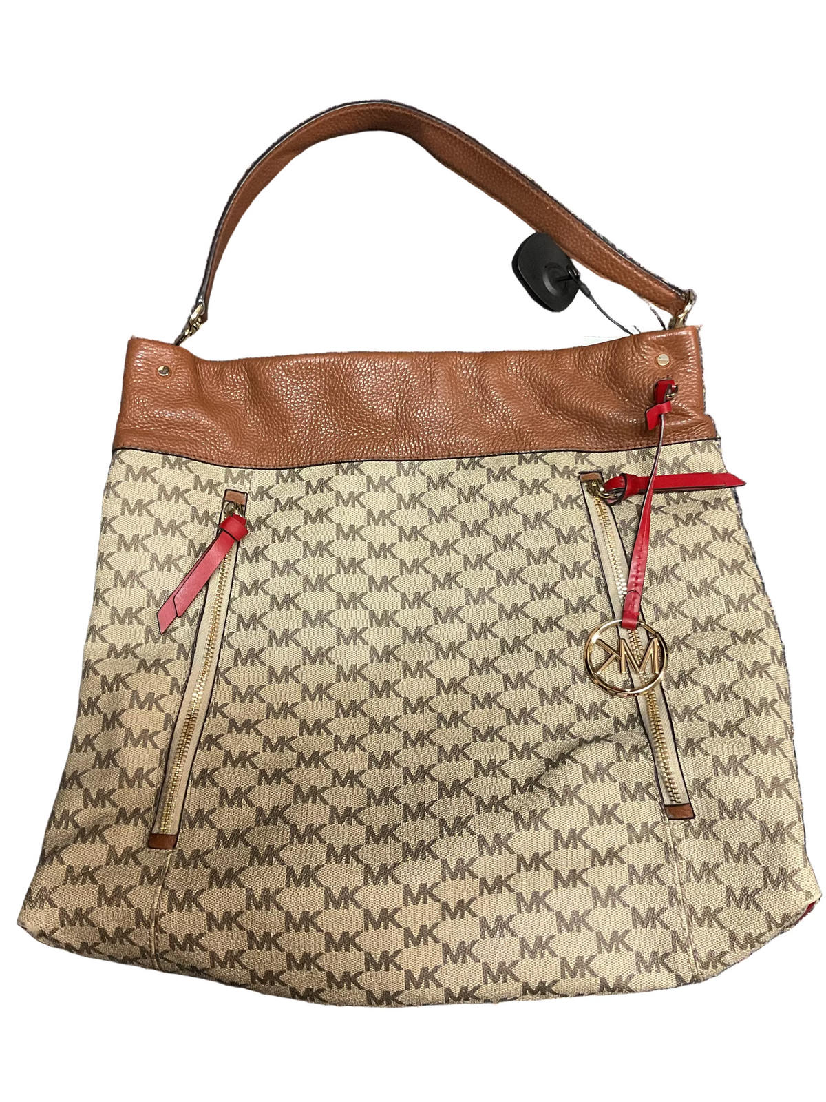 Handbag Designer By Michael Kors In Tan, Size:Large
