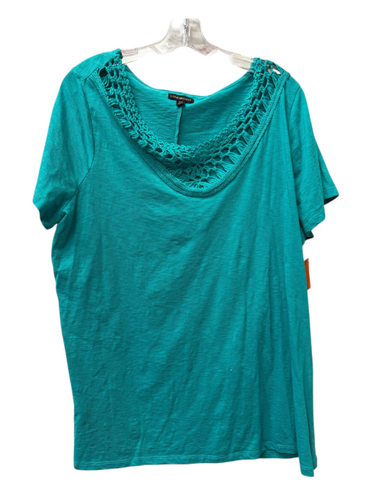 Top Ss By Lane Bryant In Teal, Size:1X