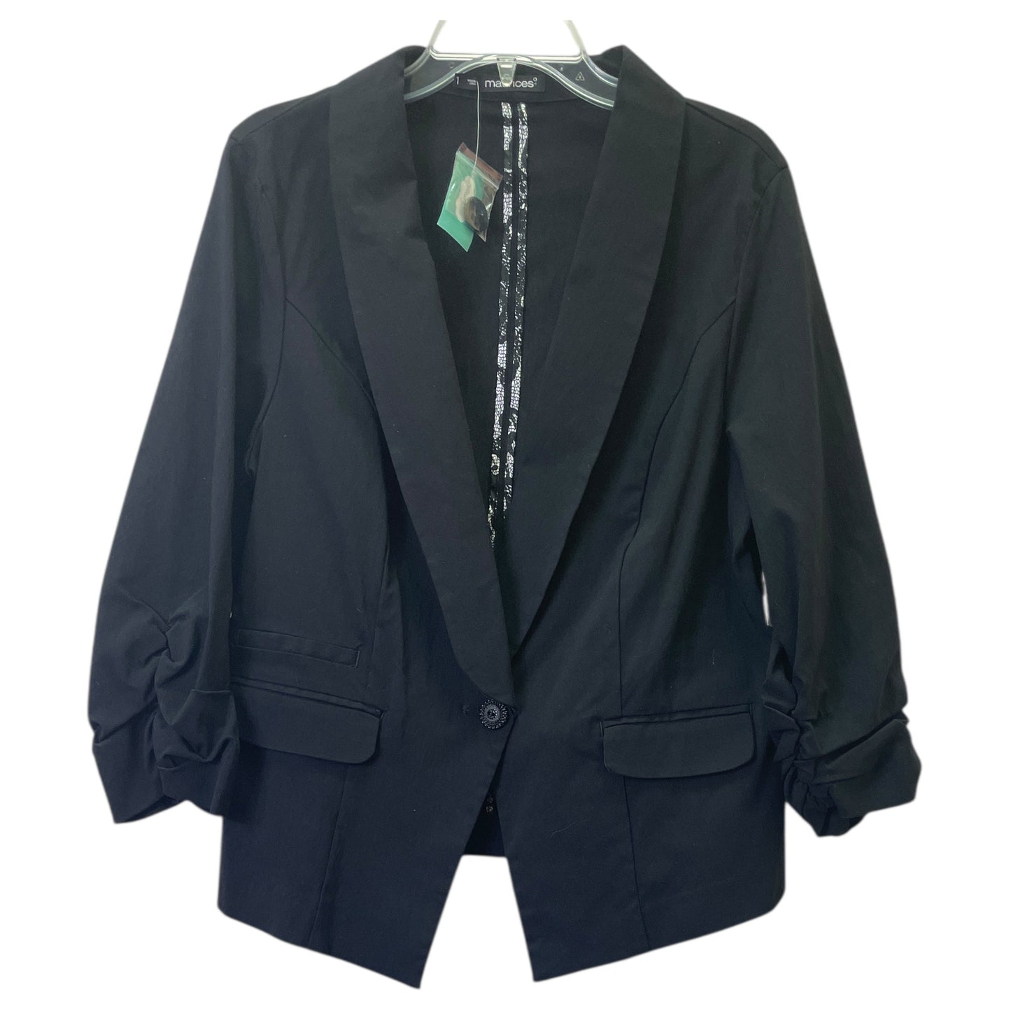 Blazer By Maurices In Black, Size:18