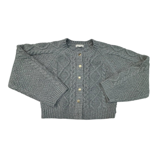 Sweater Cardigan By Moon River In Grey, Size:S