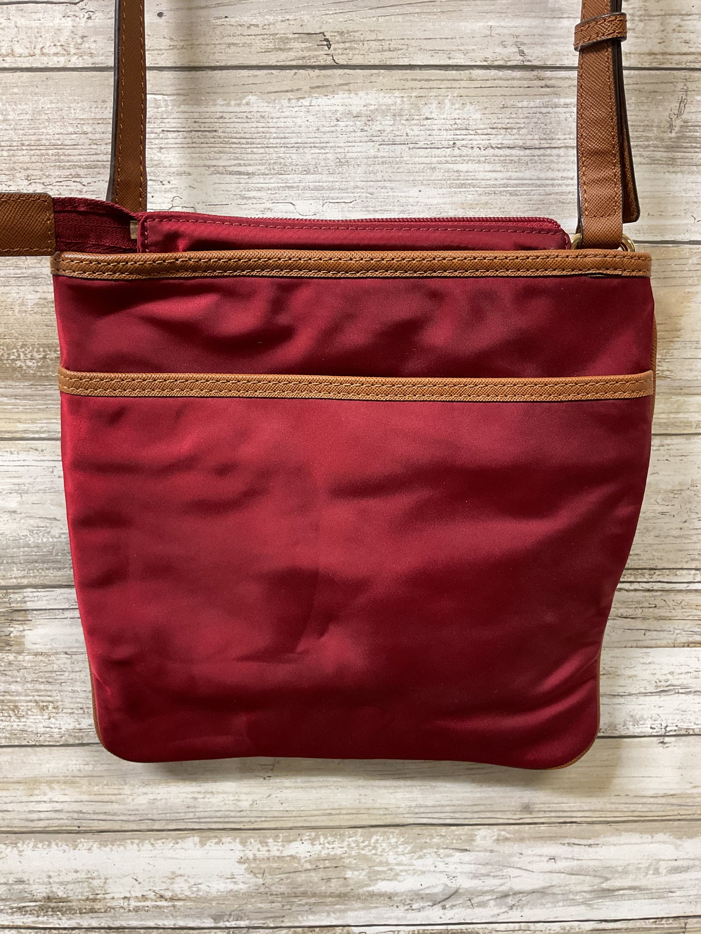 Crossbody Designer By Michael Kors In Red, Size:Medium
