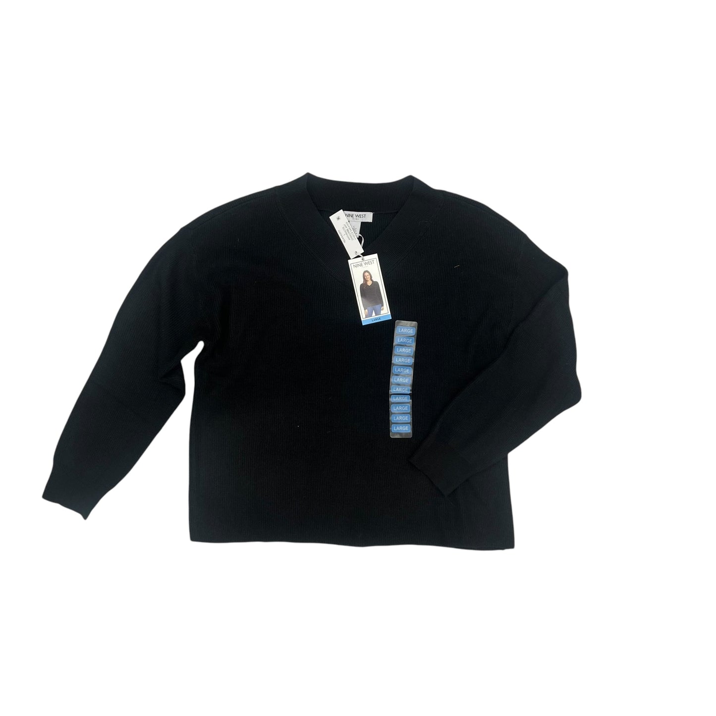 Sweater By Nine West In Black, Size:L