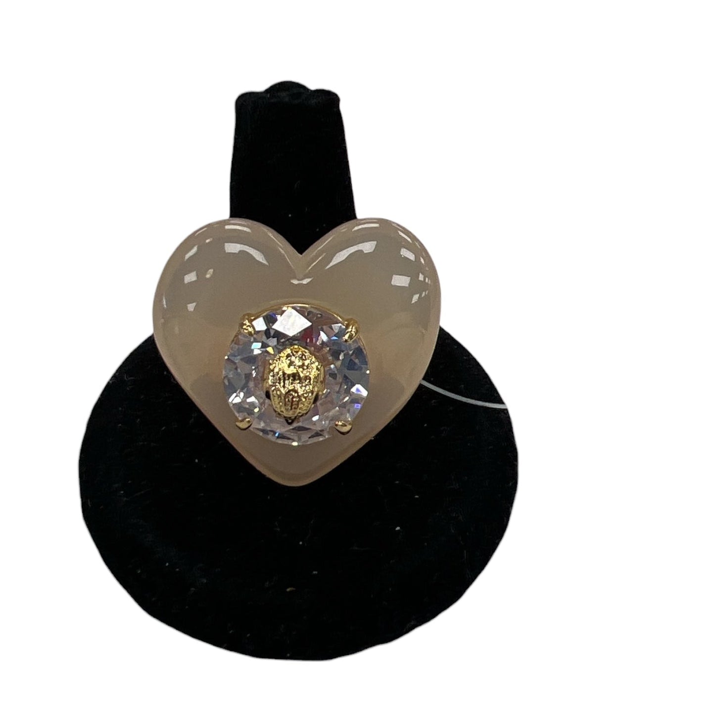 Ring Designer By Kurt Geiger In White, Size:7