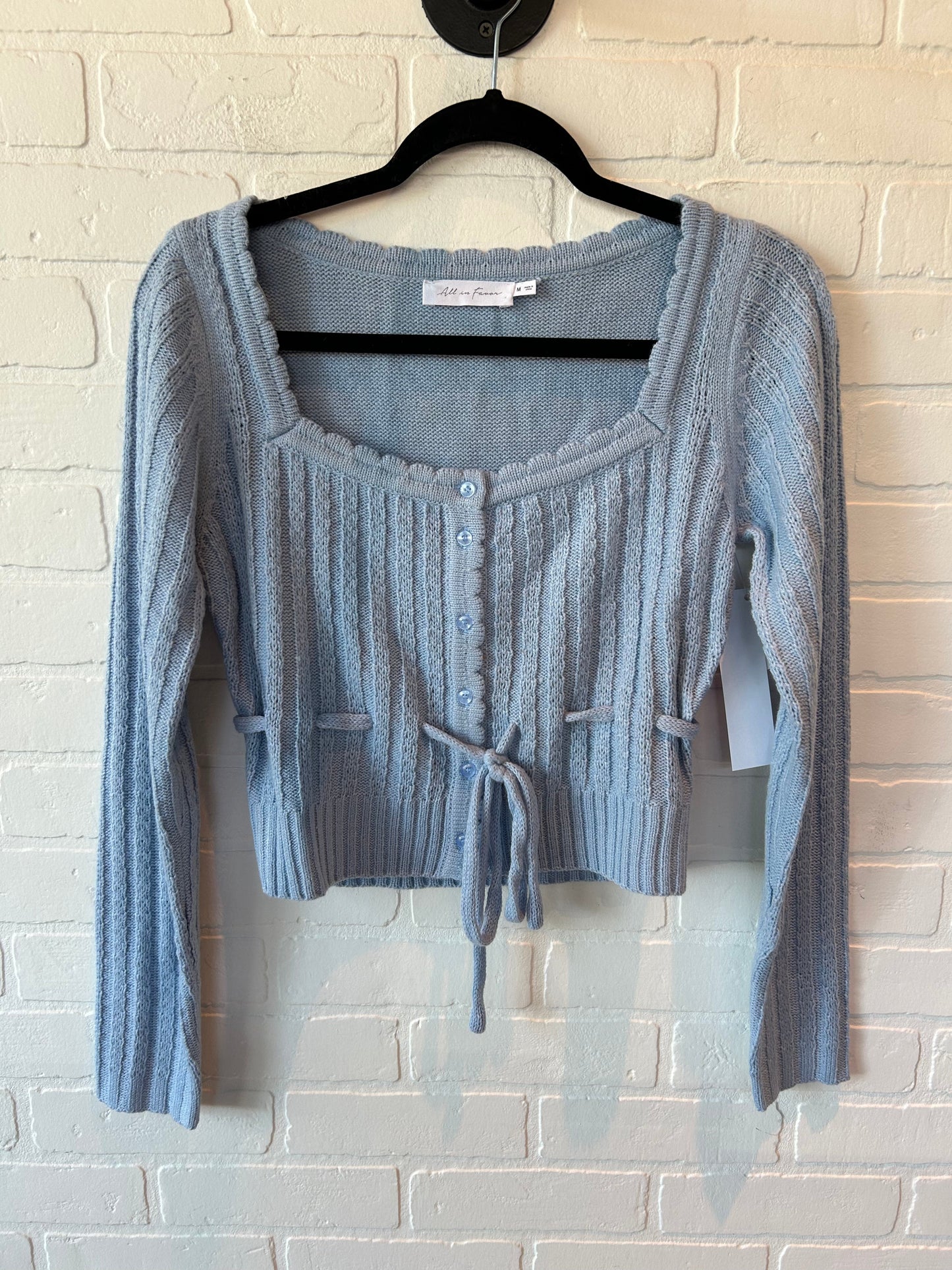 BLUE SWEATER CARDIGAN by CMC Size:M