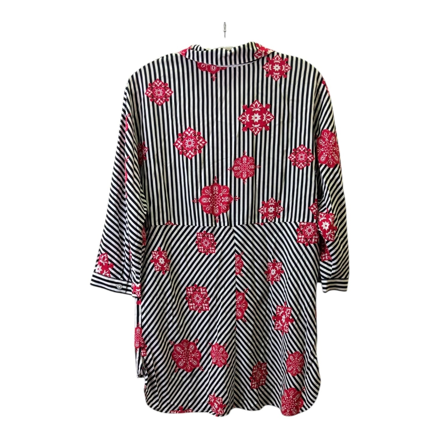 Top Ls By Chicos In Black & Pink, Size:S