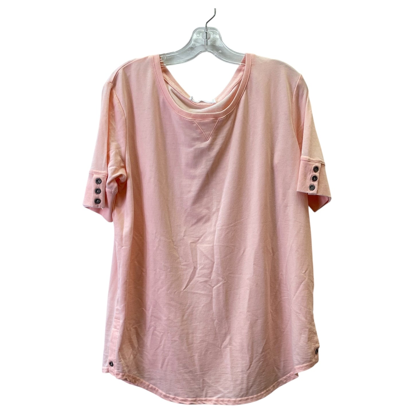 Top Ss Basic By Jane And Delancey In Peach, Size:L