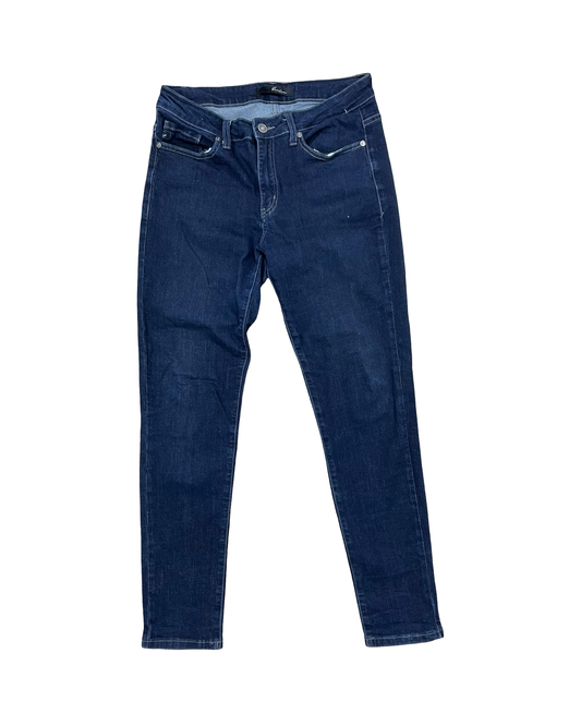 Jeans Skinny By Kancan In Blue Denim, Size:8