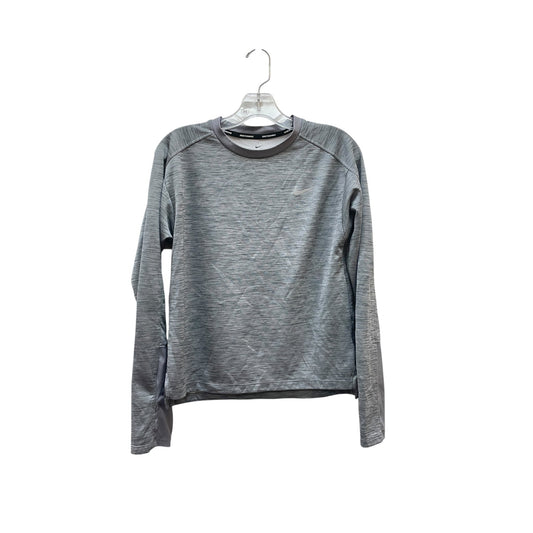 Athletic Top Ls Crewneck By Nike Apparel In Grey, Size:S