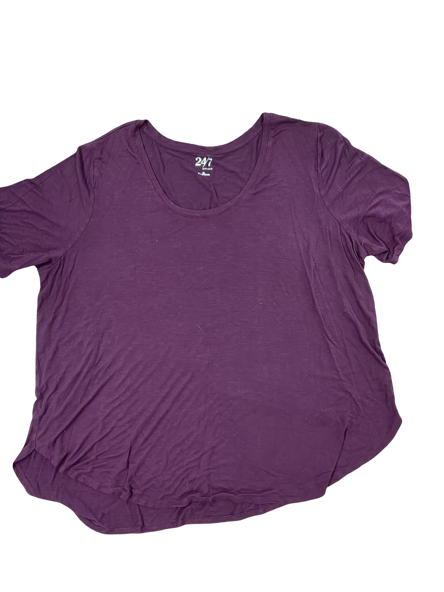 Top Ss By Maurices In Maroon, Size:2X