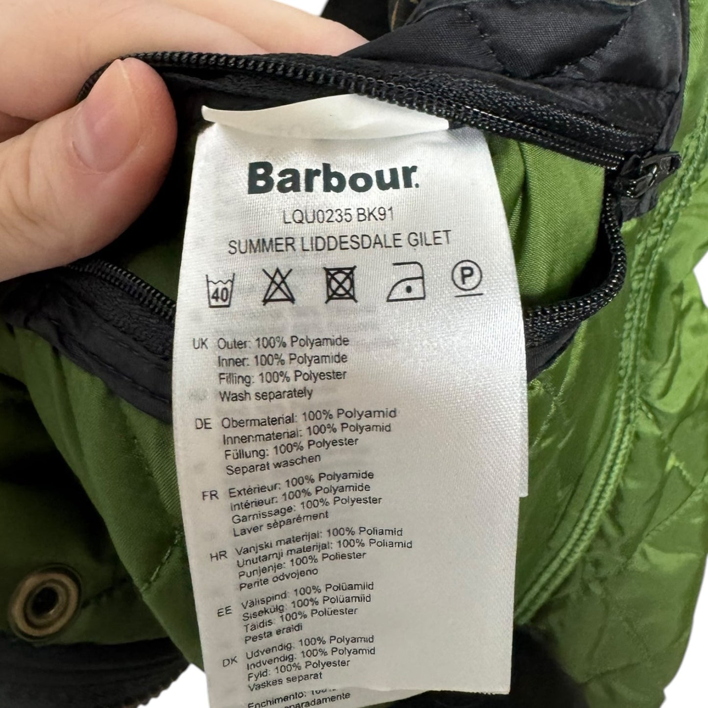 Summer Liddesdale Gilet Vest Puffer & Quilted By Barbour In Black, Size: 6