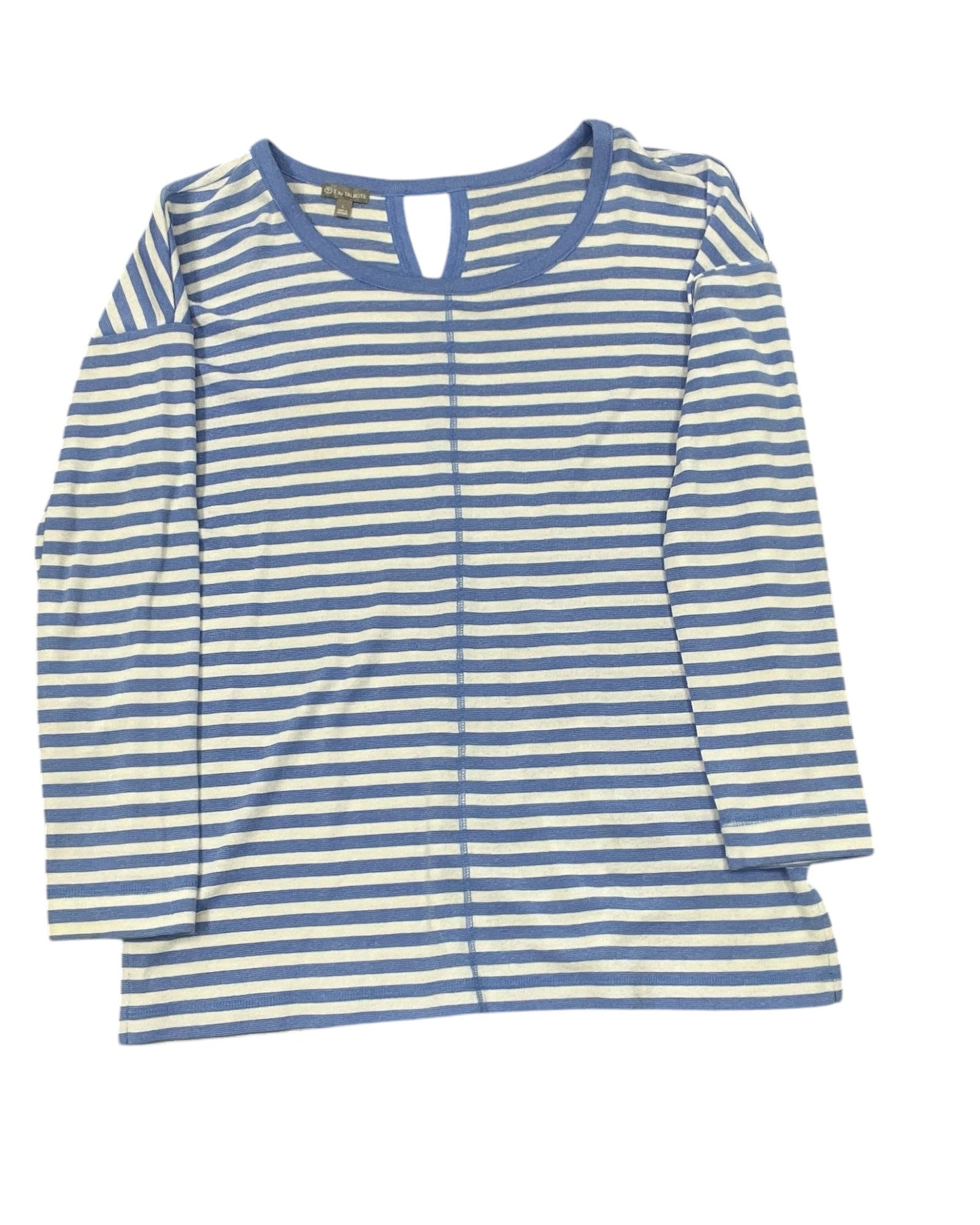 Top Ls By Talbots In Blue & White, Size:L