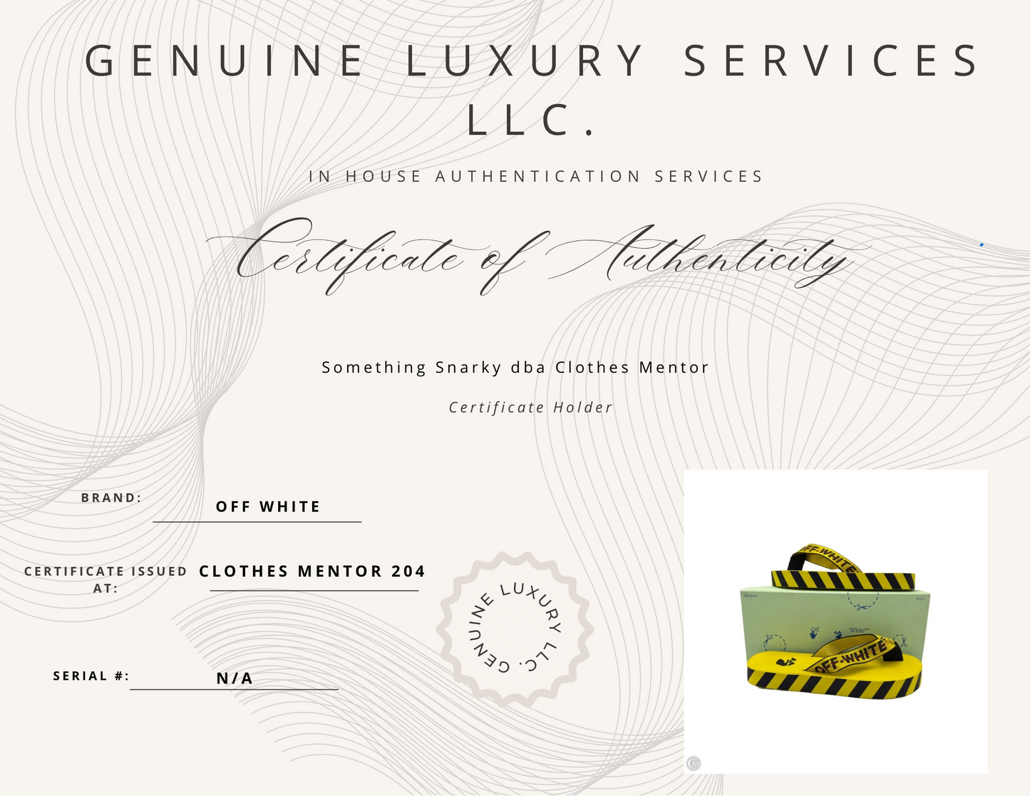 Sandals Luxury Designer By Off-White In Yellow, Size: 5.5