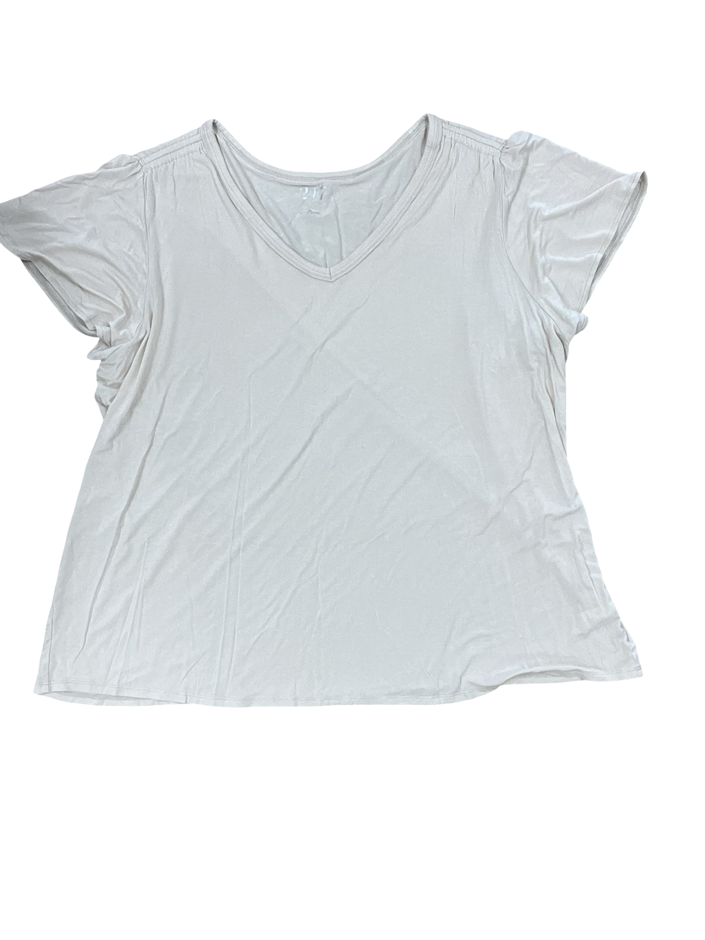 Top Ss By Maurices In Cream, Size:2X