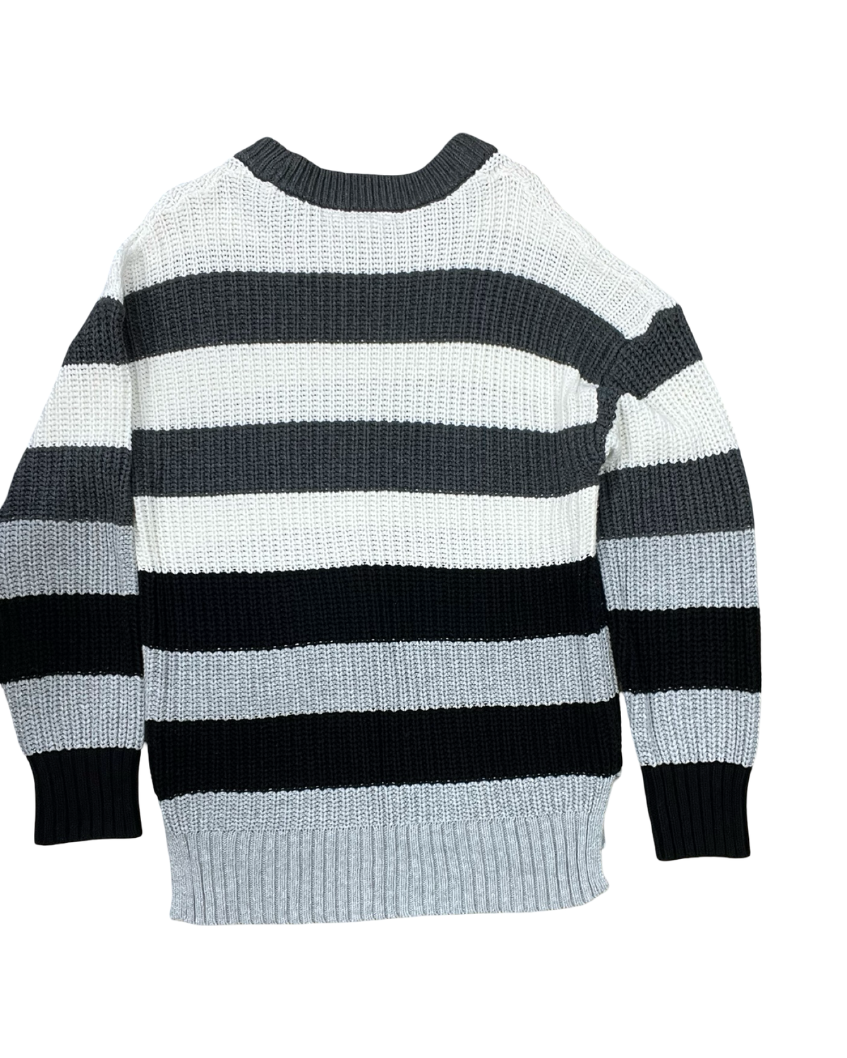 Sweater By Time And Tru In Grey & White, Size:L