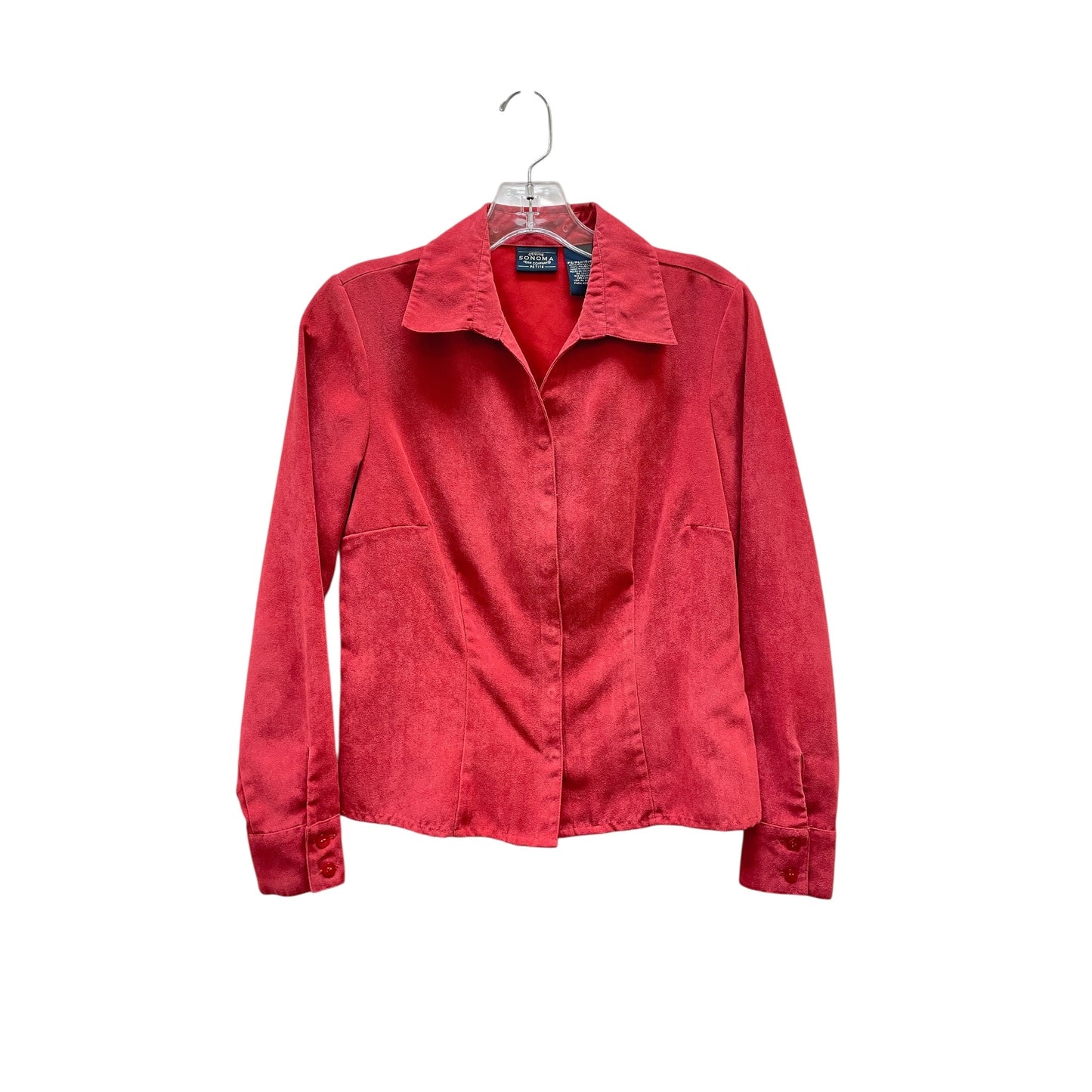 Jacket Shirt By Sonoma In Red, Size:6