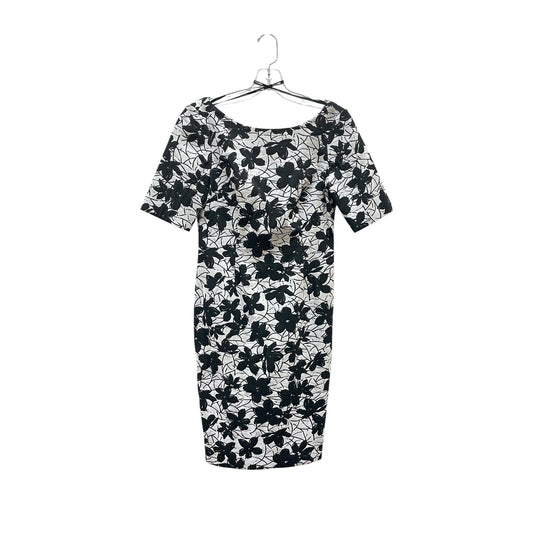Dress Party Midi By Calvin Klein In Black & White, Size:8