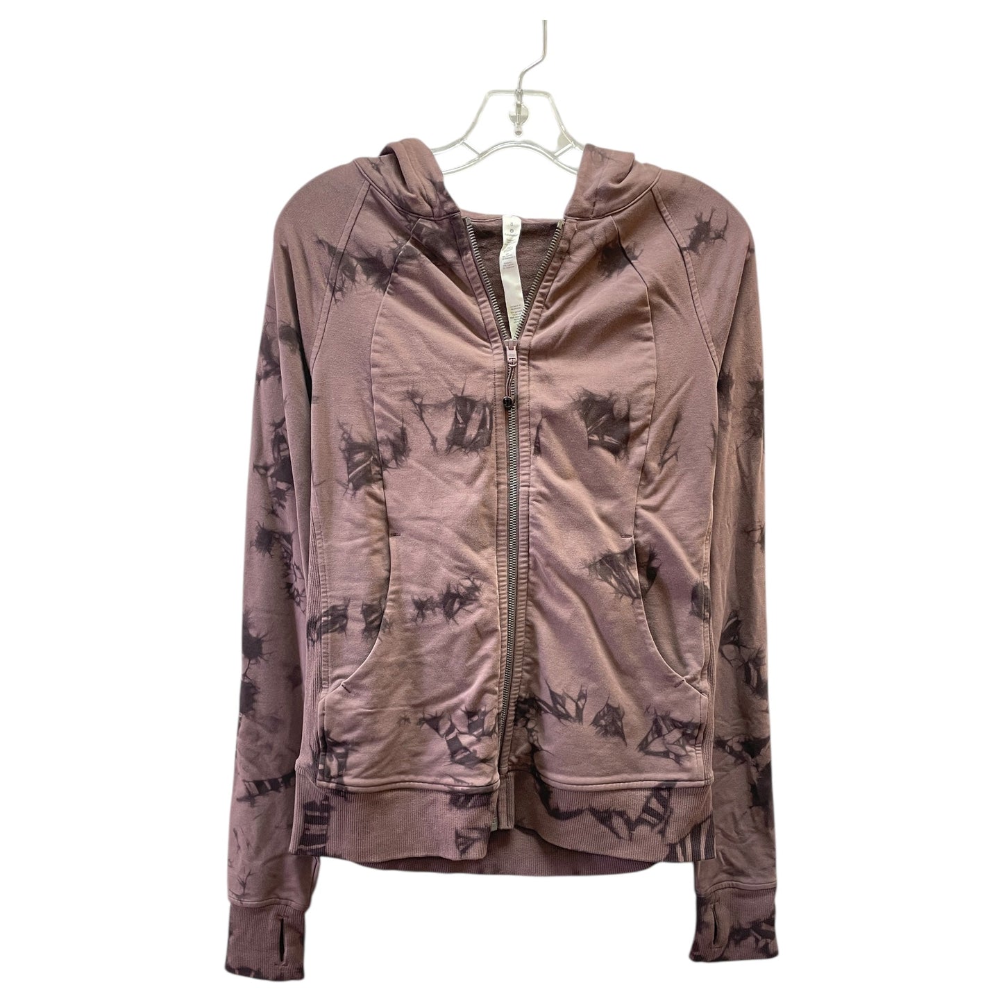 Athletic Jacket By Lululemon In Purple, Size:8