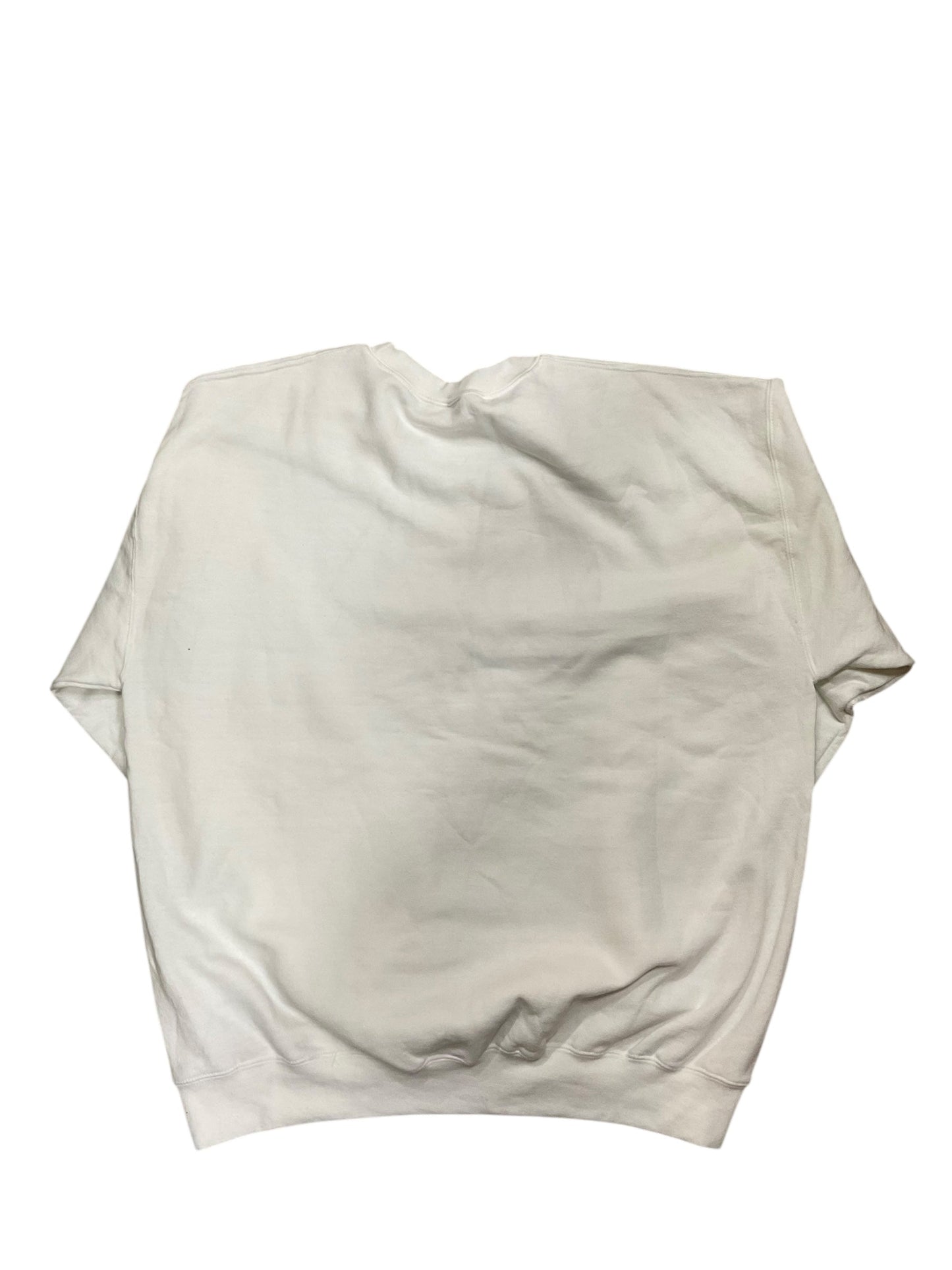 Sweatshirt Crewneck By Gildan In White, Size:L