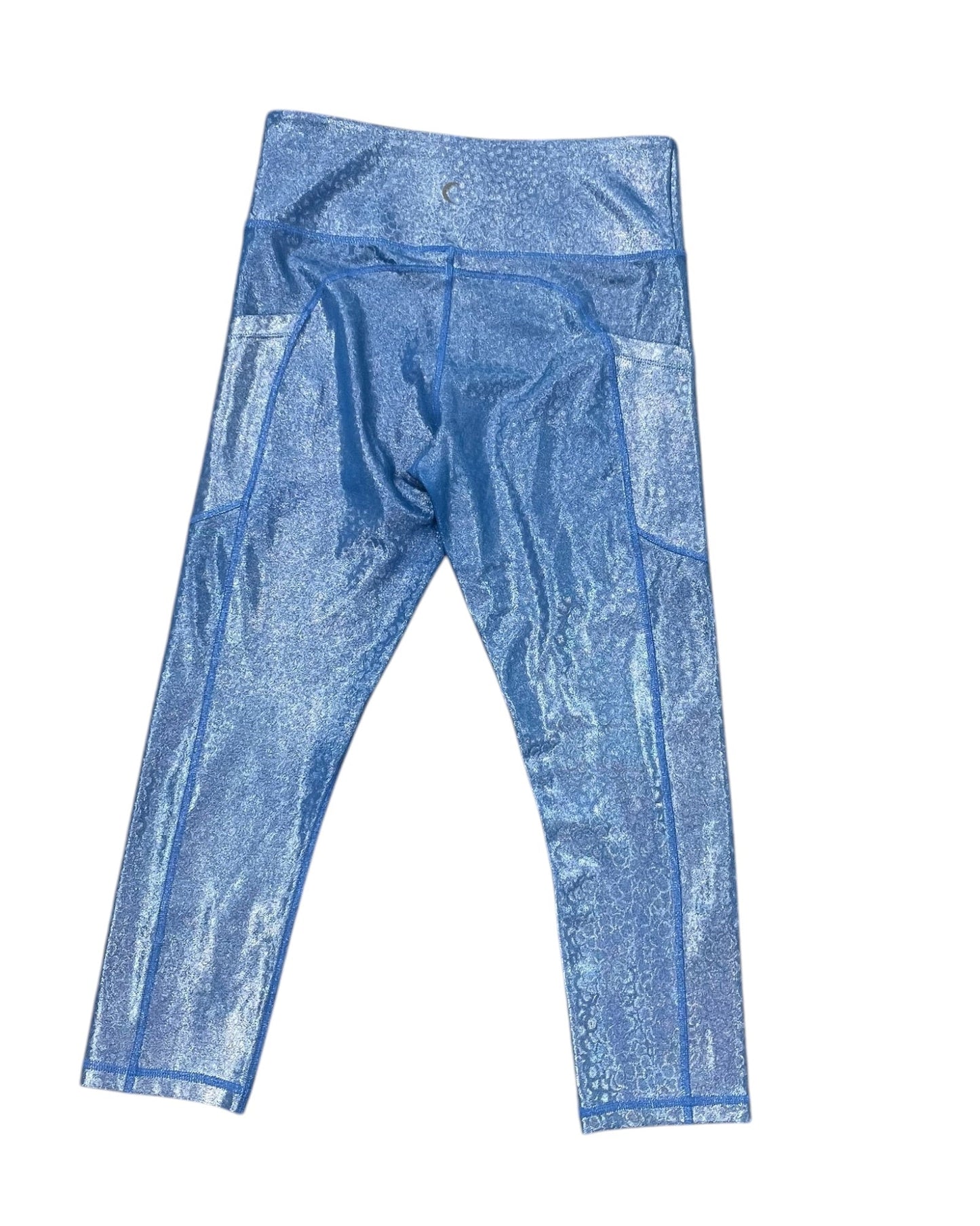 Athletic Leggings Capris By Zyia In Blue, Size:S
