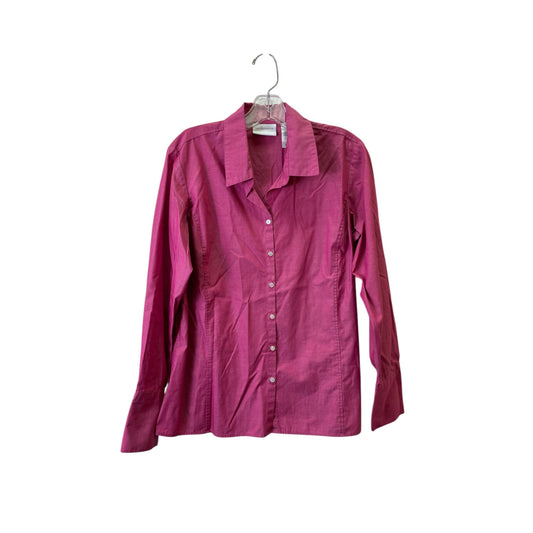 TOP LS by LIZ CLAIBORNE In PINK, Size: 10