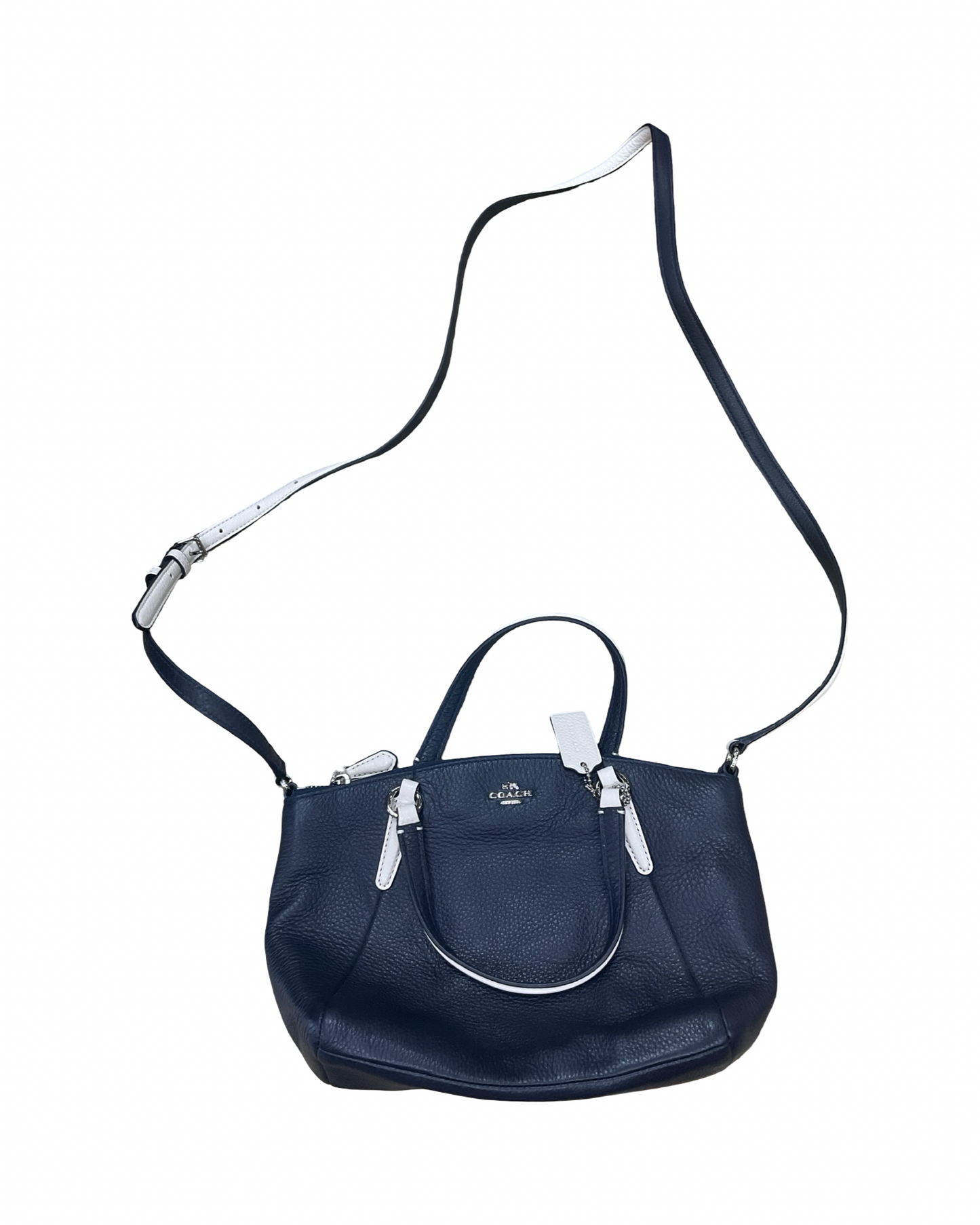 Crossbody Designer By Coach In Navy, Size:Medium
