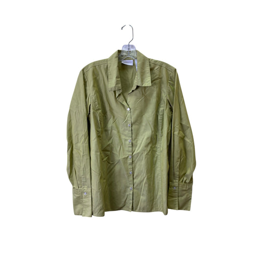 TOP LS by LIZ CLAIBORNE In GREEN, Size: 10