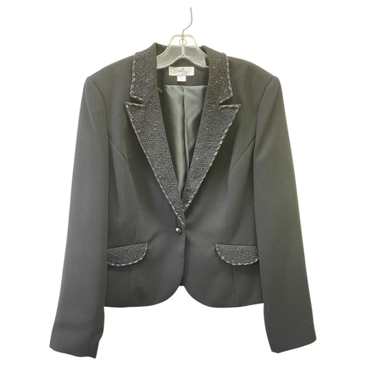 Blazer By EMILY In Black, Size:16