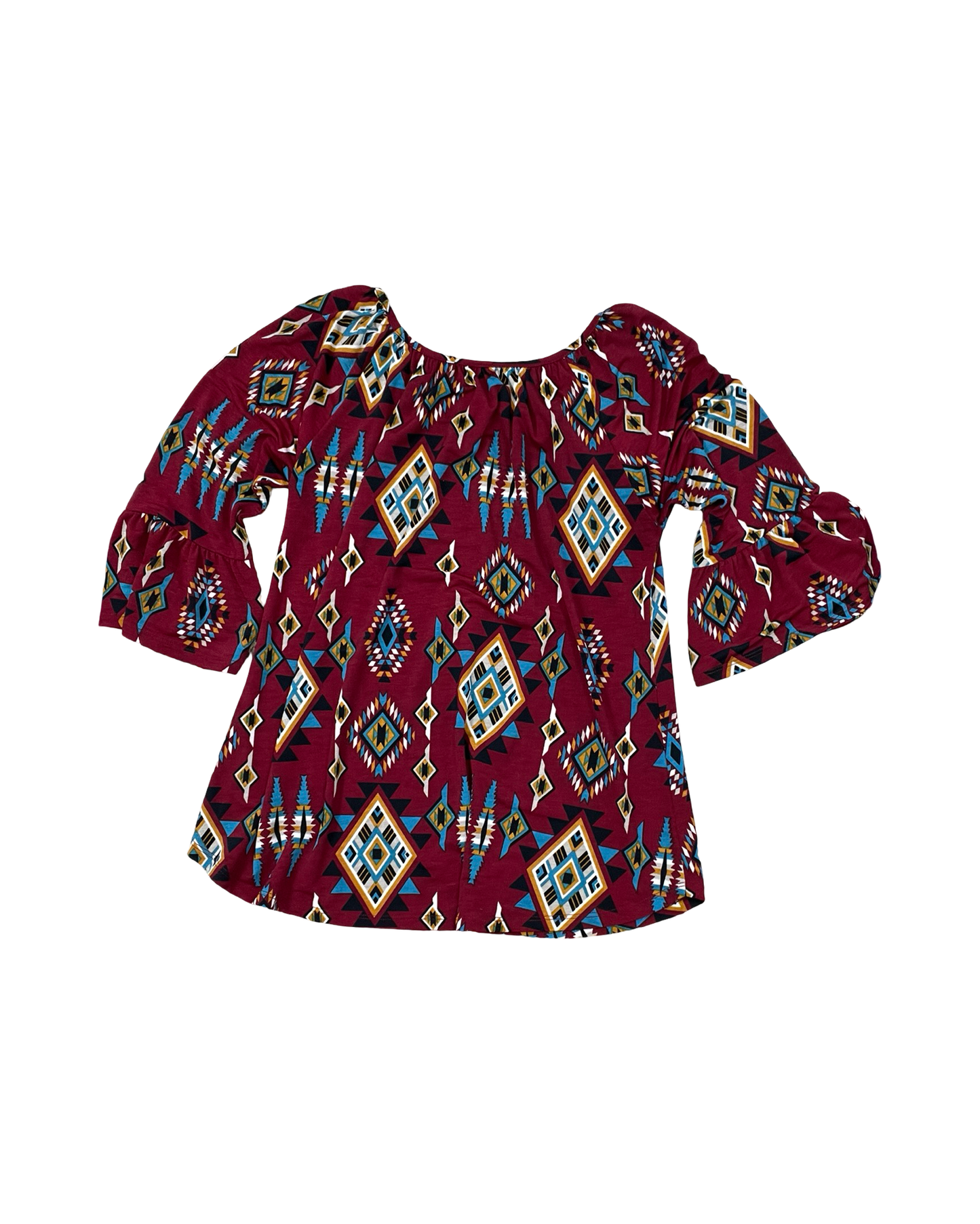 Top 3/4 Sleeve By Clothes Mentor In Red, Size:M