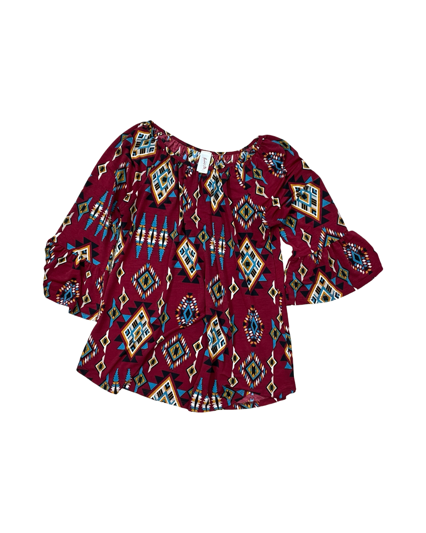 Top 3/4 Sleeve By Clothes Mentor In Red, Size:M