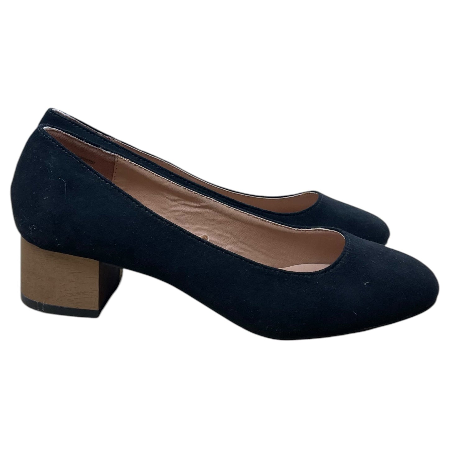 Shoes Heels Block By Time And Tru In Black, Size: 7