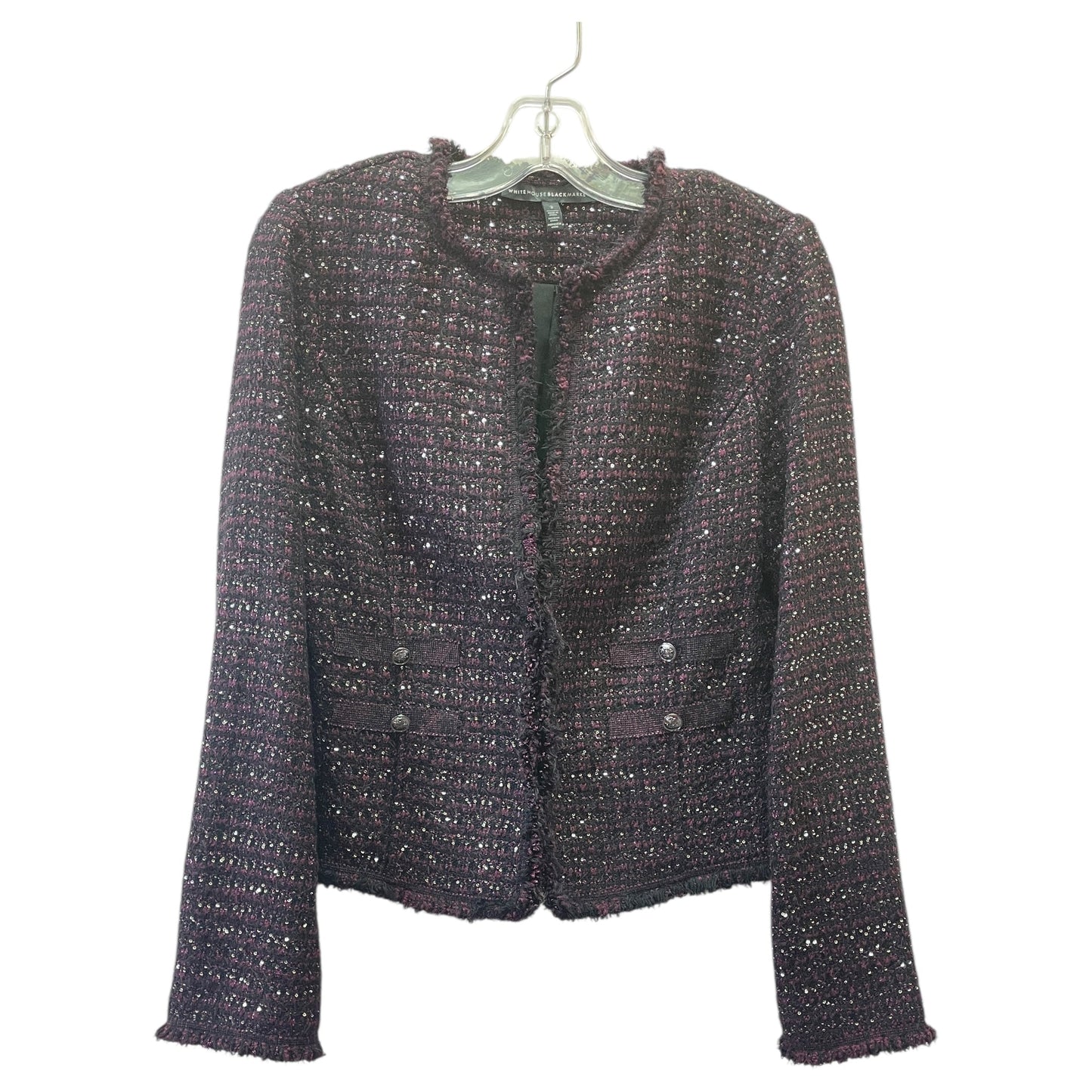 Blazer By White House Black Market In Black & Purple, Size:2