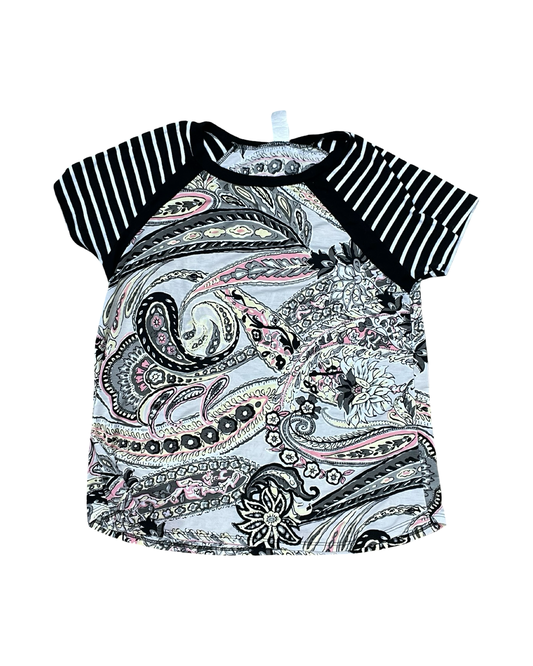 Top Ss By Sew In Love In Black & Cream, Size:M