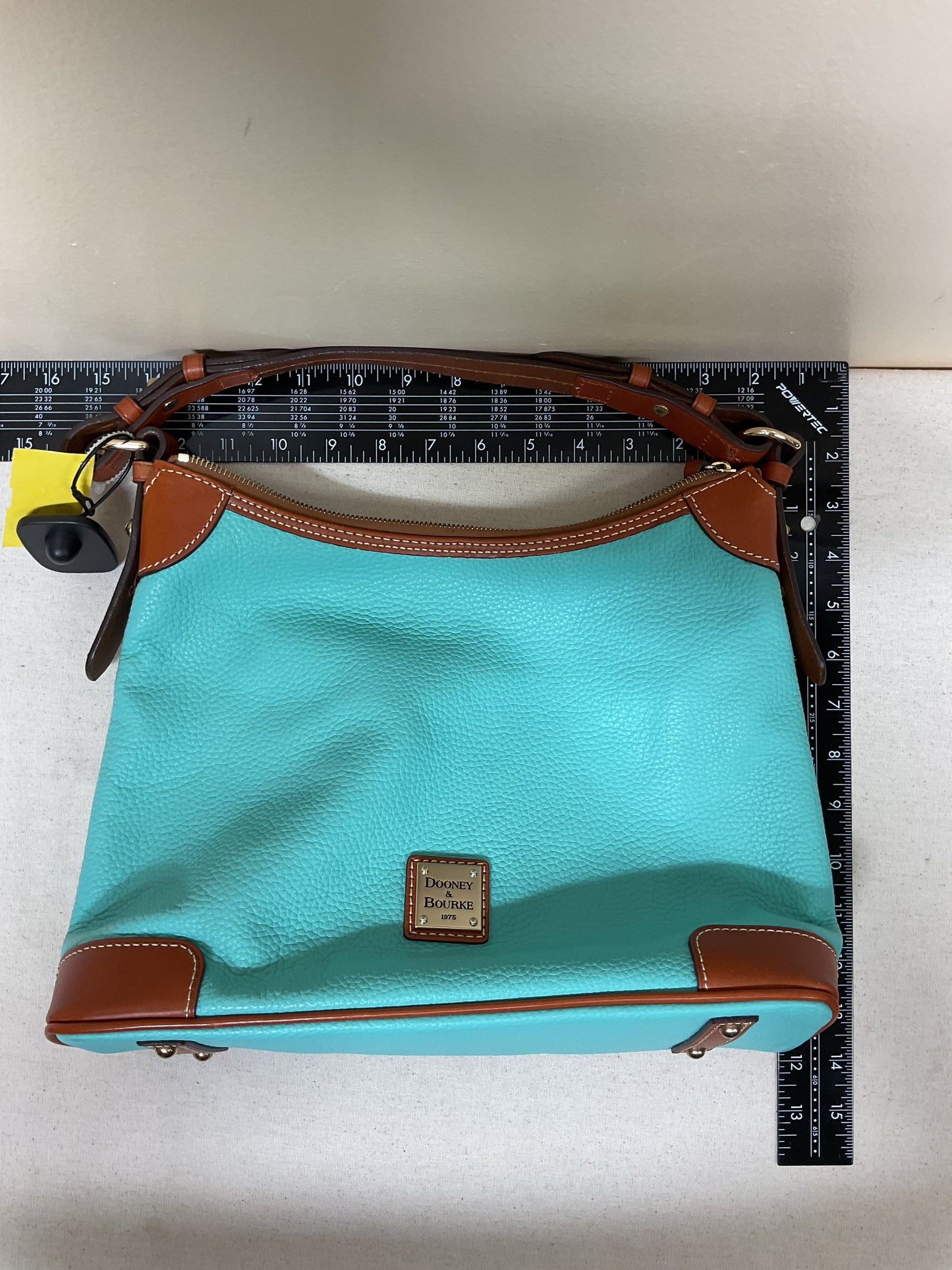Handbag Designer By Dooney And Bourke In Teal, Size:Medium