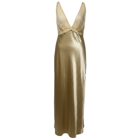 Maxi Slip Dress By Flora Nikrooz X Anthropologie In Cream, Size: M