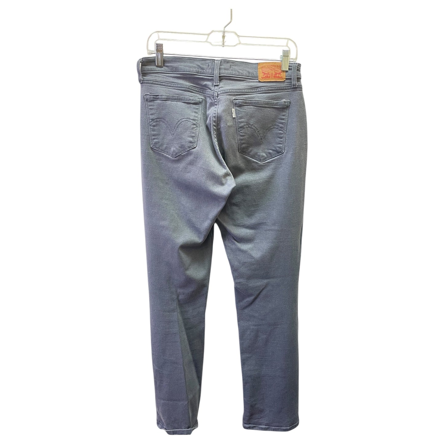 Jeans Straight By Levis In Purple Denim, Size:6