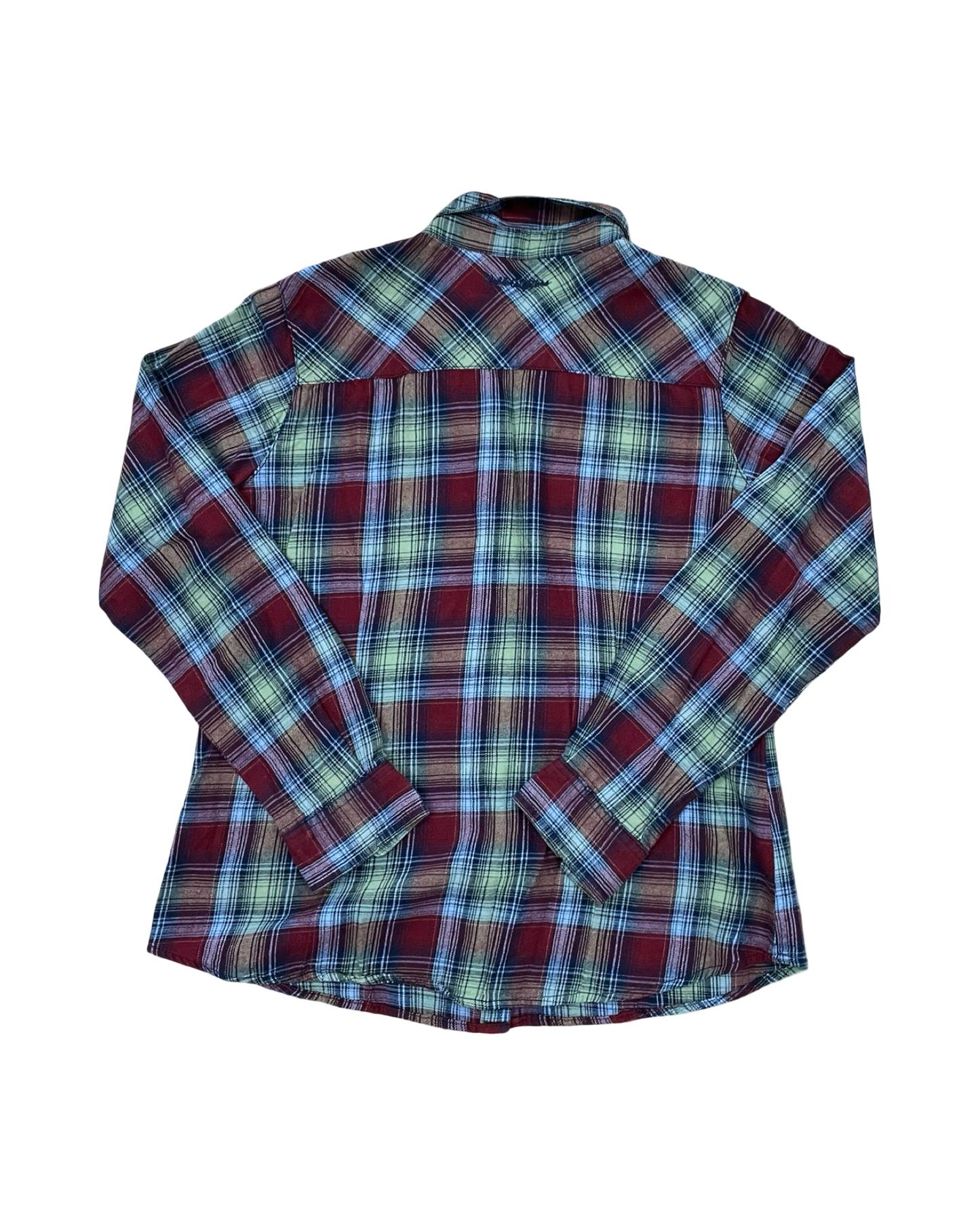 Blouse Ls By Clothes Mentor In Blue & Green, Size:L