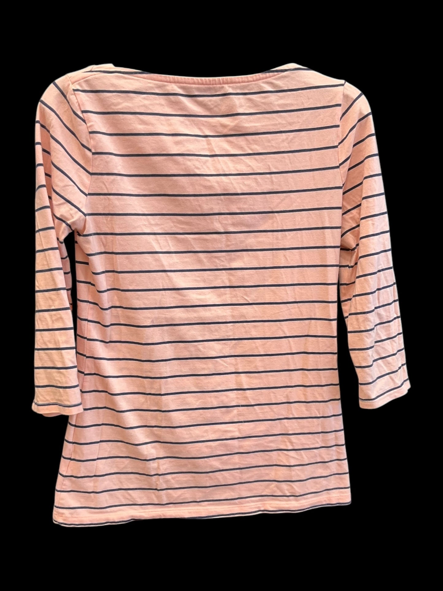 Top 3/4 Sleeve By Merona In Striped Pattern, Size:S